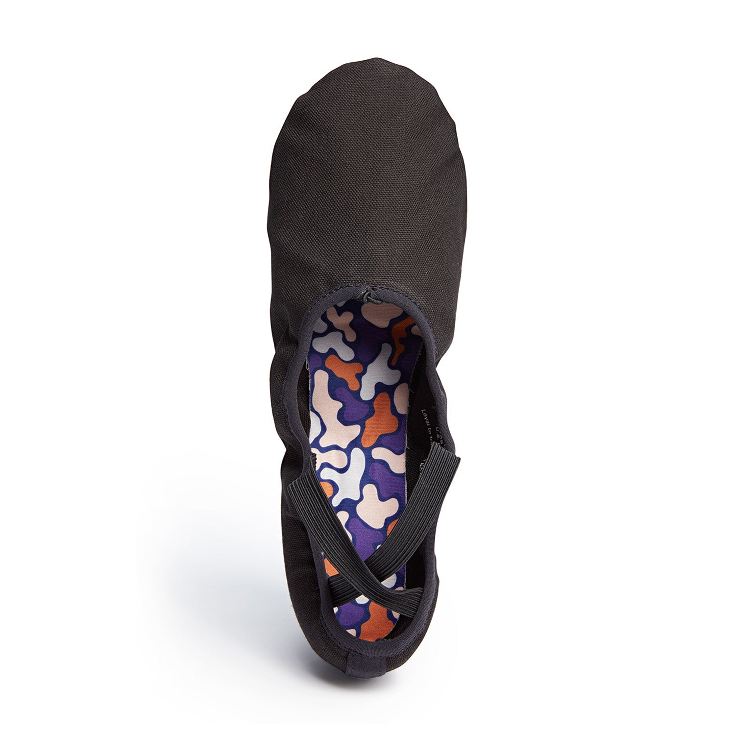 Ballet Shoe Men's Black Canvas